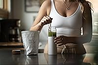 Vista 5 de Super Greens Powder Alimentos integrales orgánicos suplementos de verduras sin OMG Probióticos Verdes Superalimento en polvo batido Mezcla