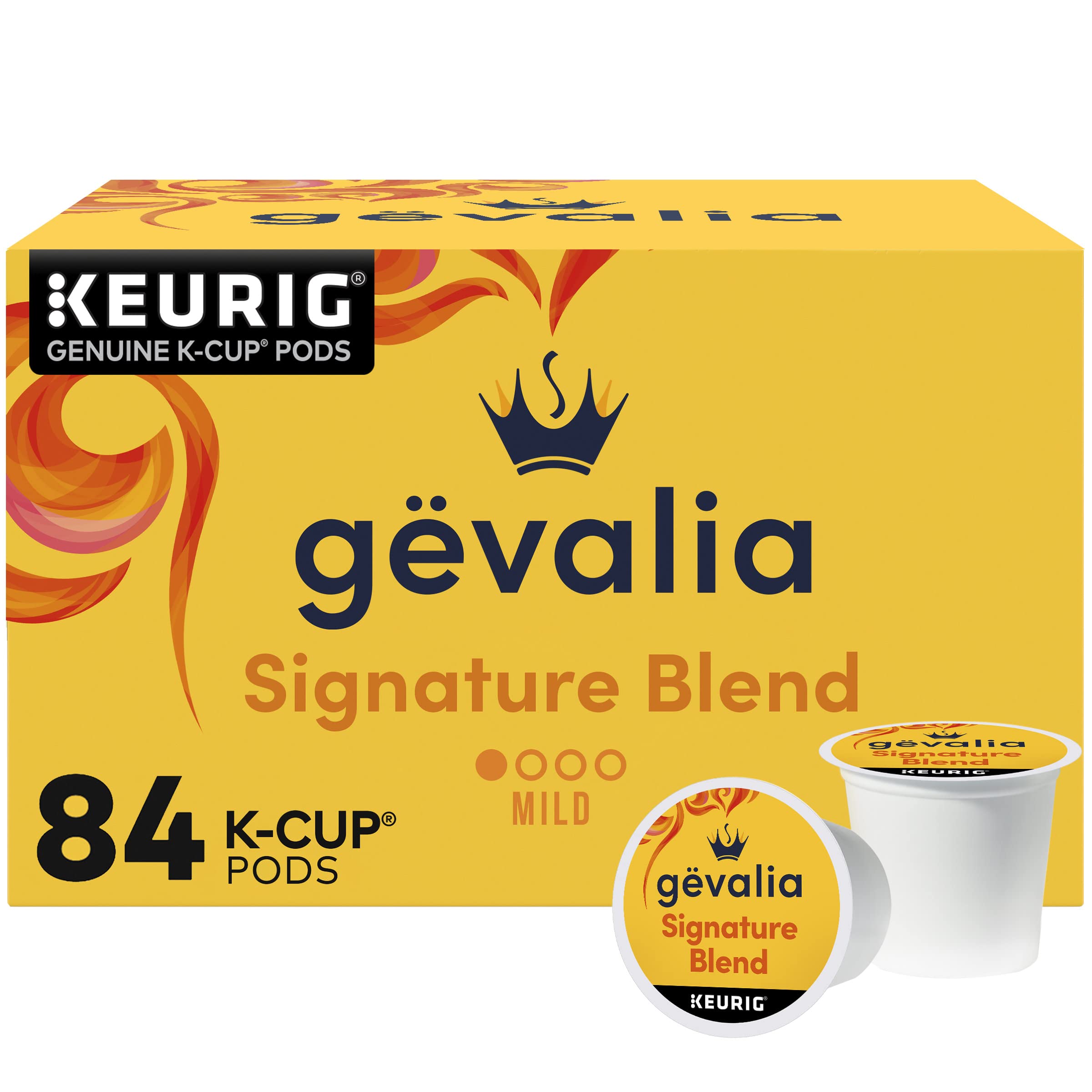 Amazon.com : Gevalia Signature Blend Mild Light Roast K-Cup Coffee Pods,  Christmas Breakfast (84 ct Box) : Coffee Brewing Machine Cups : Everything  Else