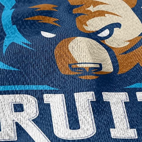 Miniatura 4 de Bob Jones University - Manta de 50 x 60 pulgadas con logotipo primario tejido mezcla de algodón manta con flecos