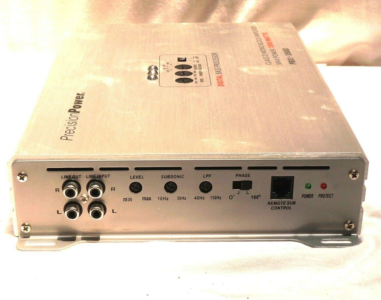 PRECISION POWER PBX1-3500D MONOBLOCK 3500W CAR SUBWOOFERS Amplifier Built in BASS Enhancement Reconstruction & Equalizer