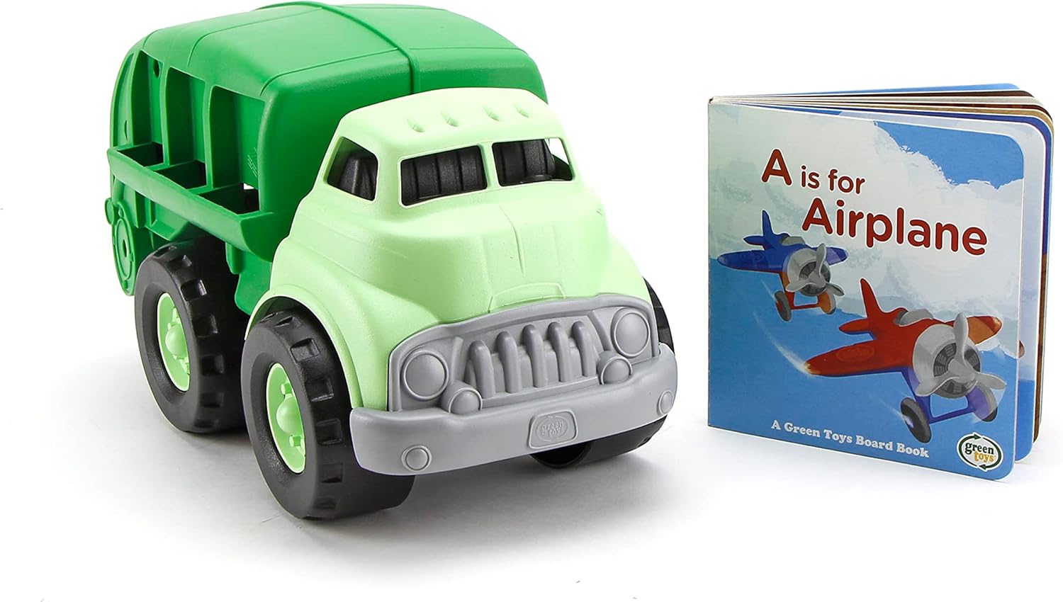 Green Toys Recycling Truck and Board Book Toys & Games