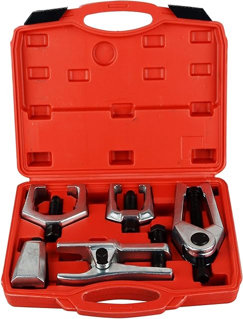 DAYUAN 5pcs Professional Front End Service Tool Kit, Pitman Arm Puller, Ball Joint Separator Tie Rod Remover Tool