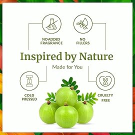 SVA Amla Oil Organic - 16 Fl Oz - 100% Natural Cold Pressed Organic Amla - for Face, Skin Care, Hair Care, Scalp Massage & Body Massage - Carrier Oil
