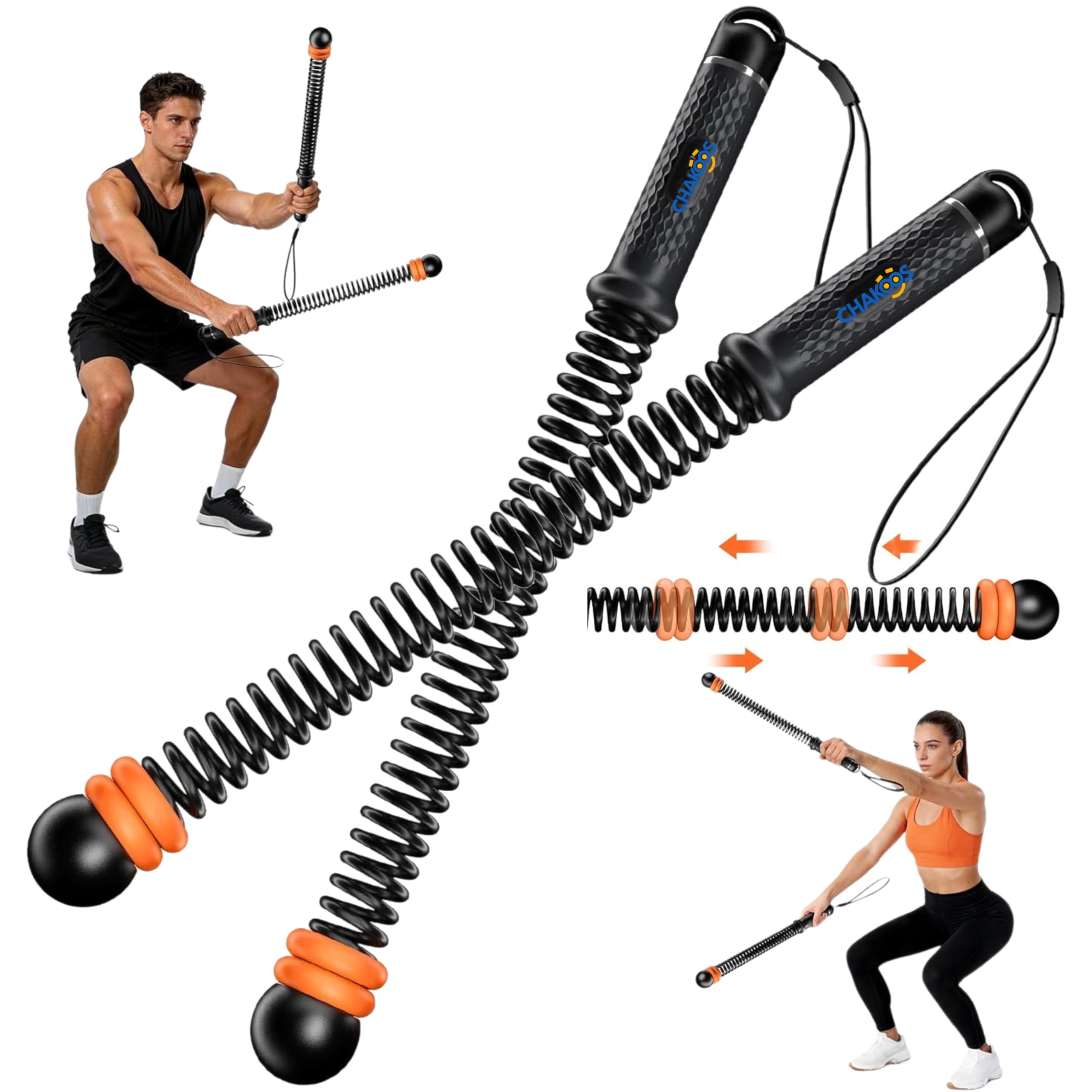 Cordes de combat sans fil lestées : le cardio intense sans espace - 8