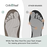 Vista 13 de Orthofeet Charlotte - Pantuflas ortopédicas con forro de piel sintética para mujer