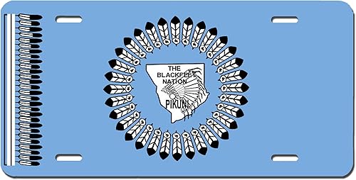 Miniatura 5 de Placa de matrícula de bandera tribal sioux de nativos americanos, automóvil de 6 x 12, placa de tocador para parachoques delantero de automóvil