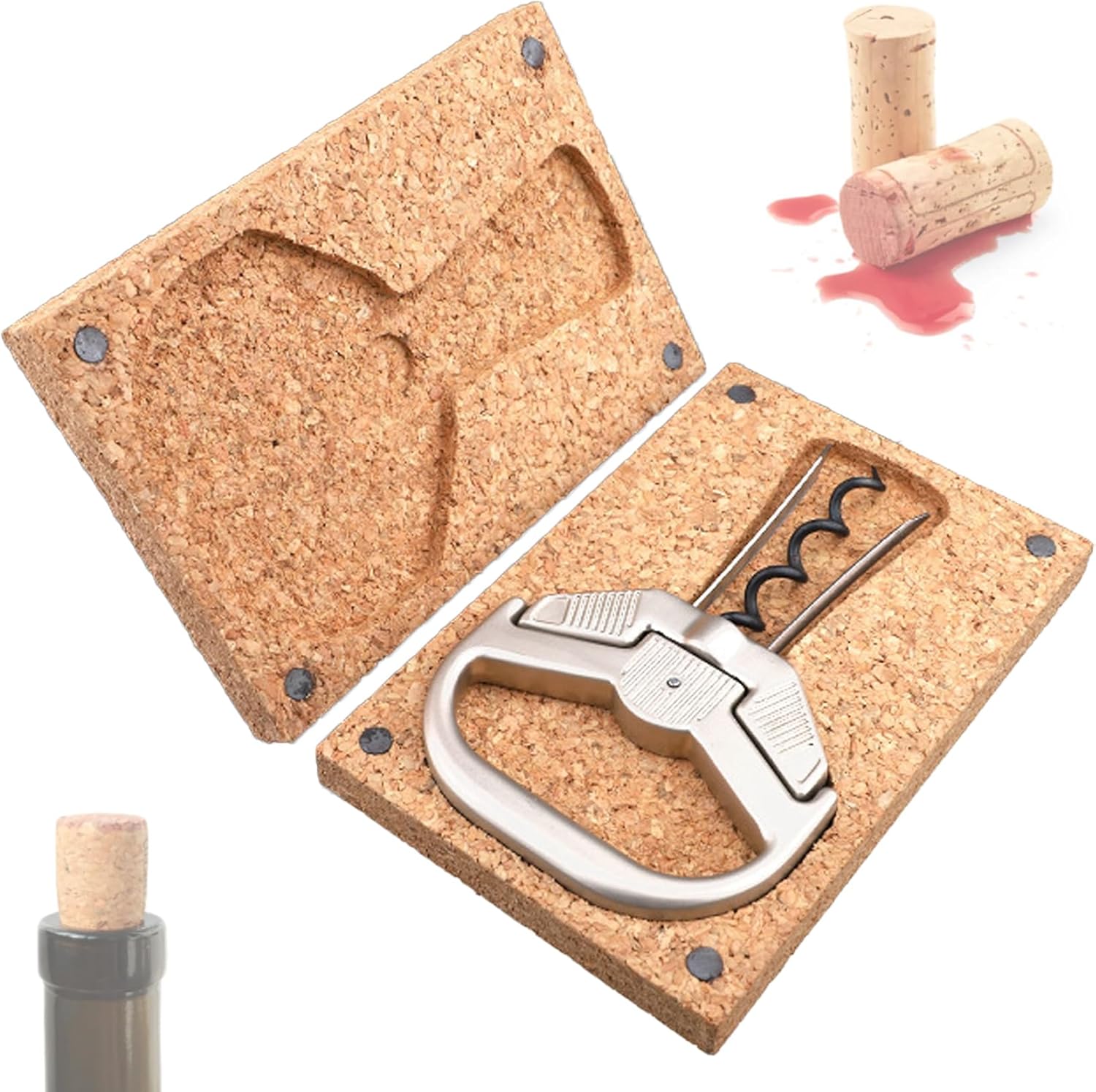 CHATEAU PAGNONI ワインオープナー コルクケース付き ワインオープナー