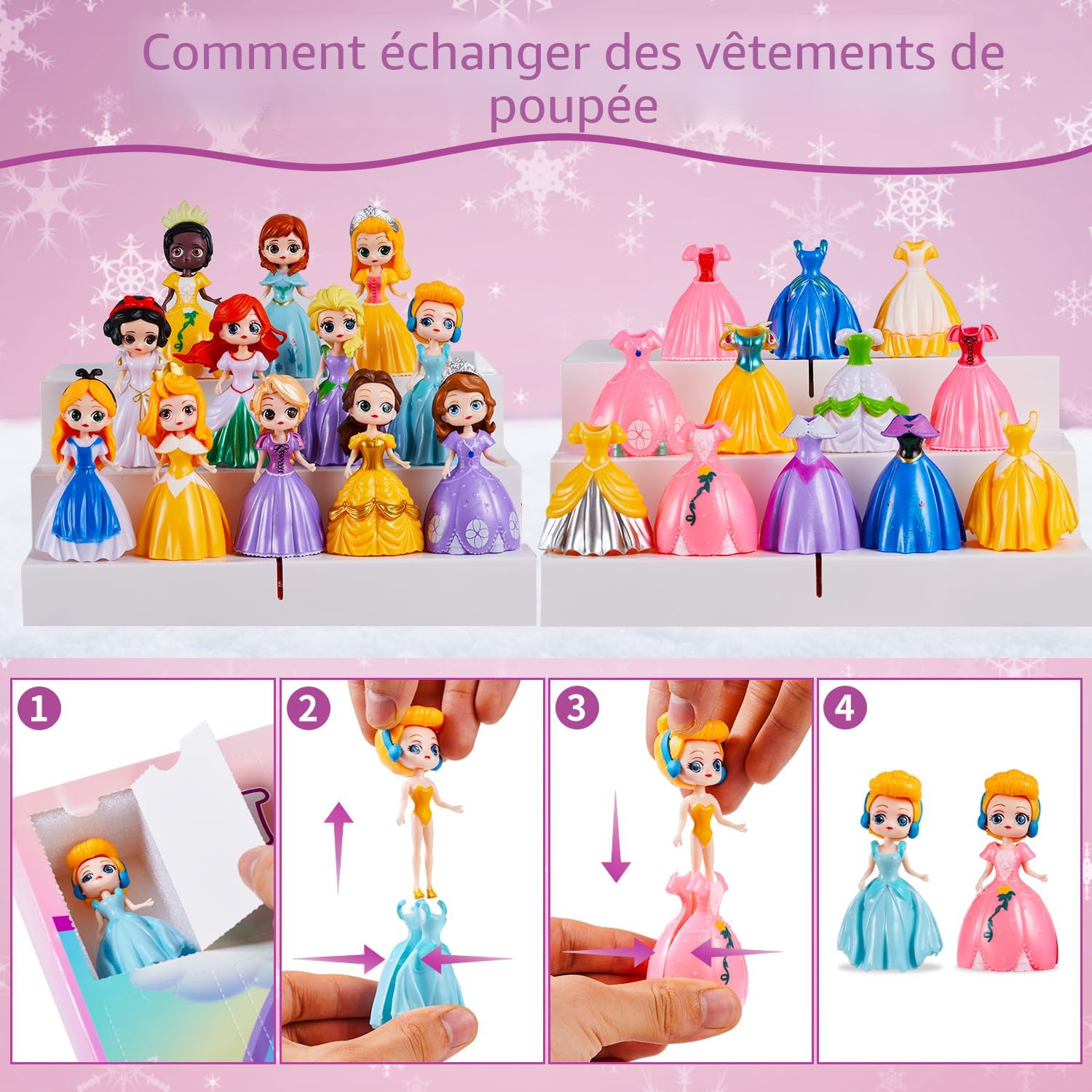 CALENDRIER DE L'AVENT PRINCESSES- MATTEL - King Jouet Maroc