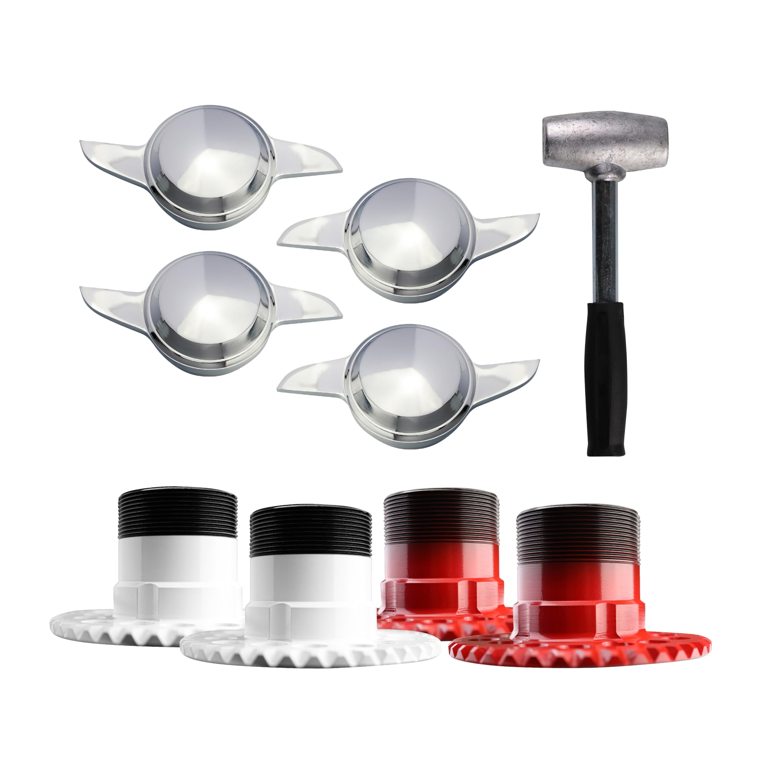 Compact Ponyリング Amazon.com: British Wire Wheel 2 Ear Swept Chrome Knock Off