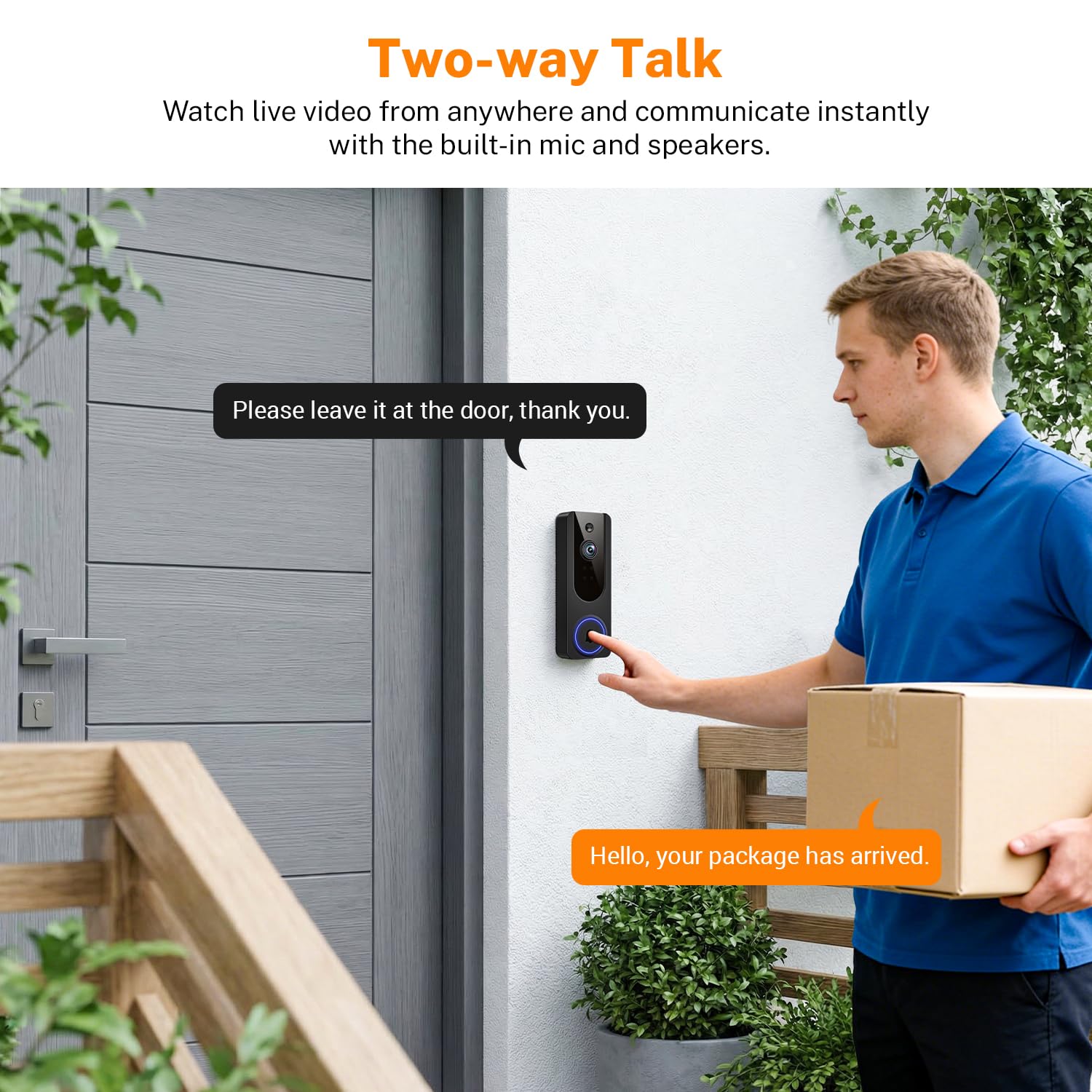 1080P Wireless Dome Surveillance Camera, Indoor Outdoor, AI Human Detection, 2-Way Audio, Night Vision, WiFi Home Surveillance, Cloud Storage — view 5