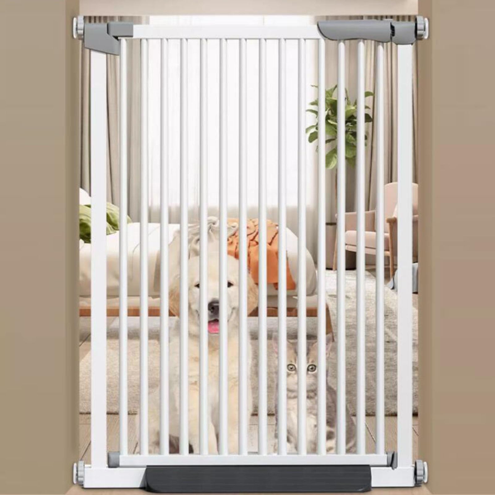 Barrière de sécurité pour chien et escalier réglable 76-97 cm