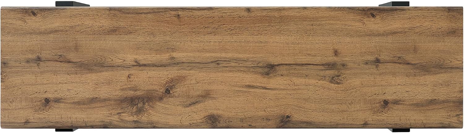 P PURLOVE 59" Dining Bench, Farmhouse Indoor Bed Bench for Family Room, Bedroom, Home Office (Natural Wood)