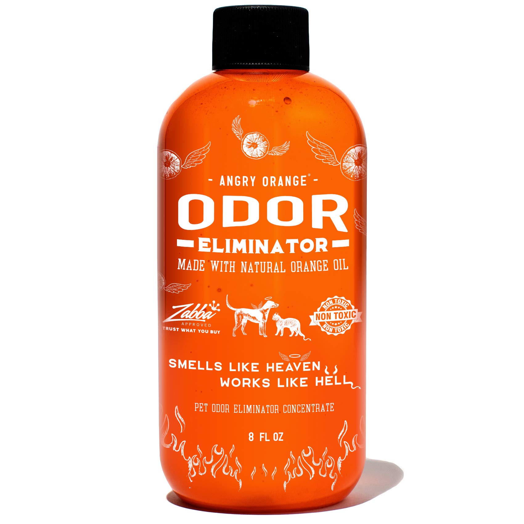 Angry Orange Pet Odor Eliminator for Dog and Cat Urine, Makes 1 Gallon of Solution for Carpet, Furniture and Floor Stains