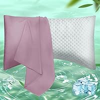 Vista 24 de Fundas de Almohada Tamaño Estándar Paquete de 2, Fundas de Almohada de Viscosa Refrescante con Cierre de Sobre, Fundas de Almohada Frescas