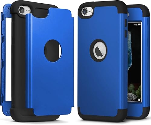 IDweel - Funda protectora para iPod Touch de 7 generación con 2 protectores de pantalla, resistente y de alto impacto, a prueba de golpes, para iPod