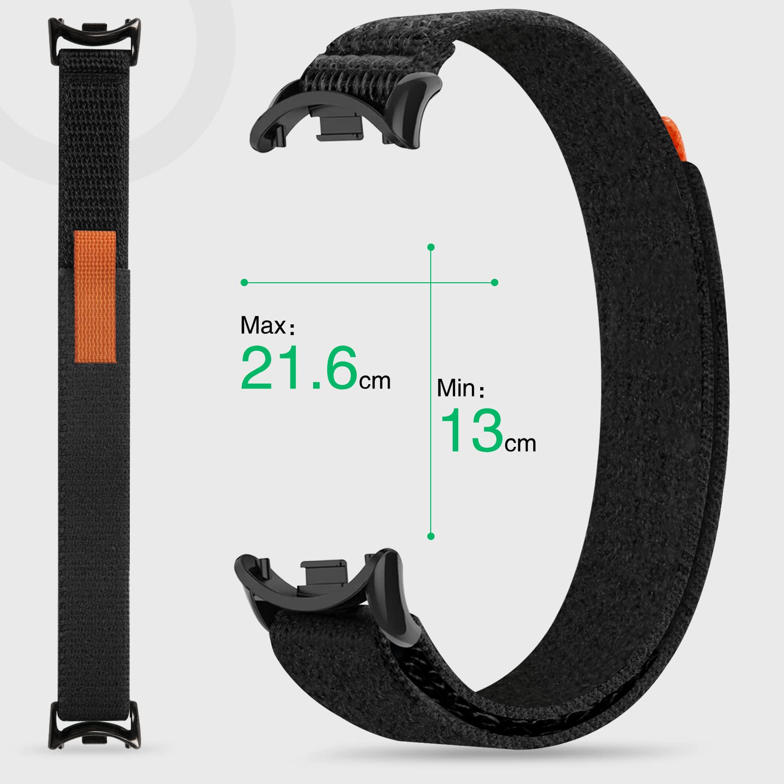 CINTURINO RICAMBIO BRACCIALE Attività Xiaomi Mi Band 8 Smartwatch Orologio NERO EUR 2,99 - IT