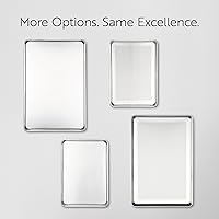 Vista 5 de Restaurantware Met Lux - Sartén industrial para hornear de 26 x 18 pulgadas, 1 sartén de panadería de tamaño completo, bordes con bordes que