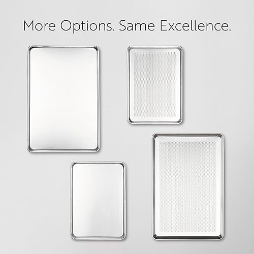 Miniatura 5 de Restaurantware Met Lux - Sartén industrial para hornear de 26 x 18 pulgadas, 1 sartén de panadería de tamaño completo, bordes con bordes que