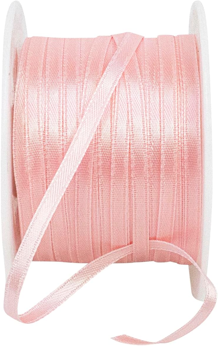 Reliant Ribbon 4950-117-18C Ribbon, 1/8 Inch X 100 Yards, Light Pink