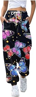 Spring Tapered Jogger Woamns Tapered Going Out Novelty Tummy Contro Bow High Rise Fit Slacks Woamns