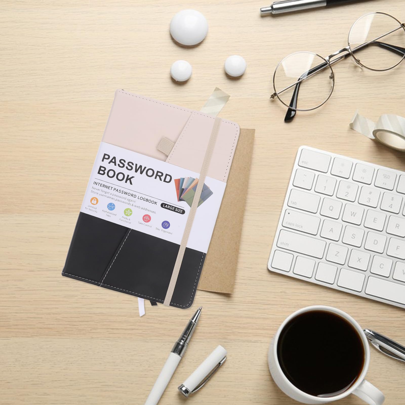 ULTECHNOVO Carnet D'adresses Créatif en Pu et Papier Étiquettes Alphabétiques, Organisateur Téléphonique Pratique pour Maison et Bureau, pour Famille