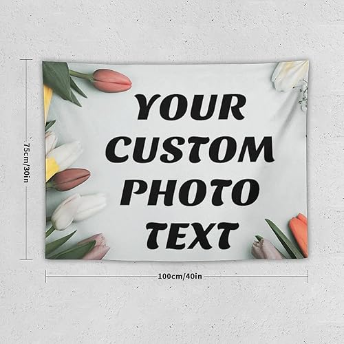 Miniatura 9 de Tapiz personalizado con imágenes de carga personalizada con fotos y textos, tapiz personalizado para colgar en la pared, manta de telón de fondo