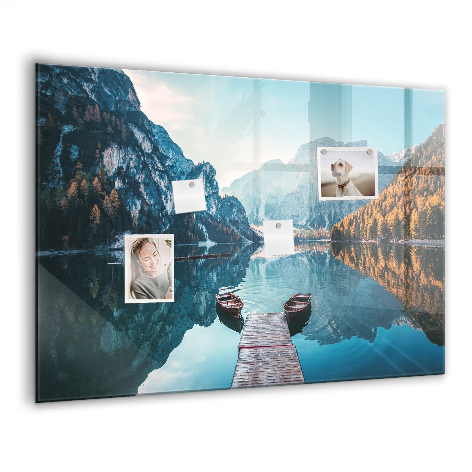 Tableau blanc en verre magnétique pour effacer sans laisser de traces
