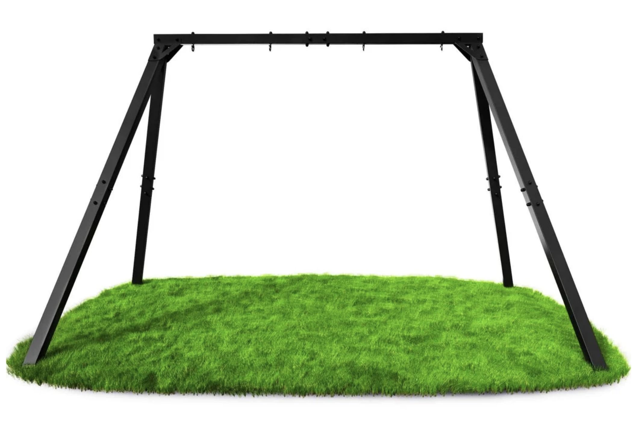 K-Sport: Doppelschaukel Gestell (Metall) I 1x Set-Schaukel 1x Nestschaukeln im Set erhalten I Schaukelgestell bis 300kg belastbar I Outdoor Schaukel I Schaukelgerüst inkl. Bodenanker I Made in EU