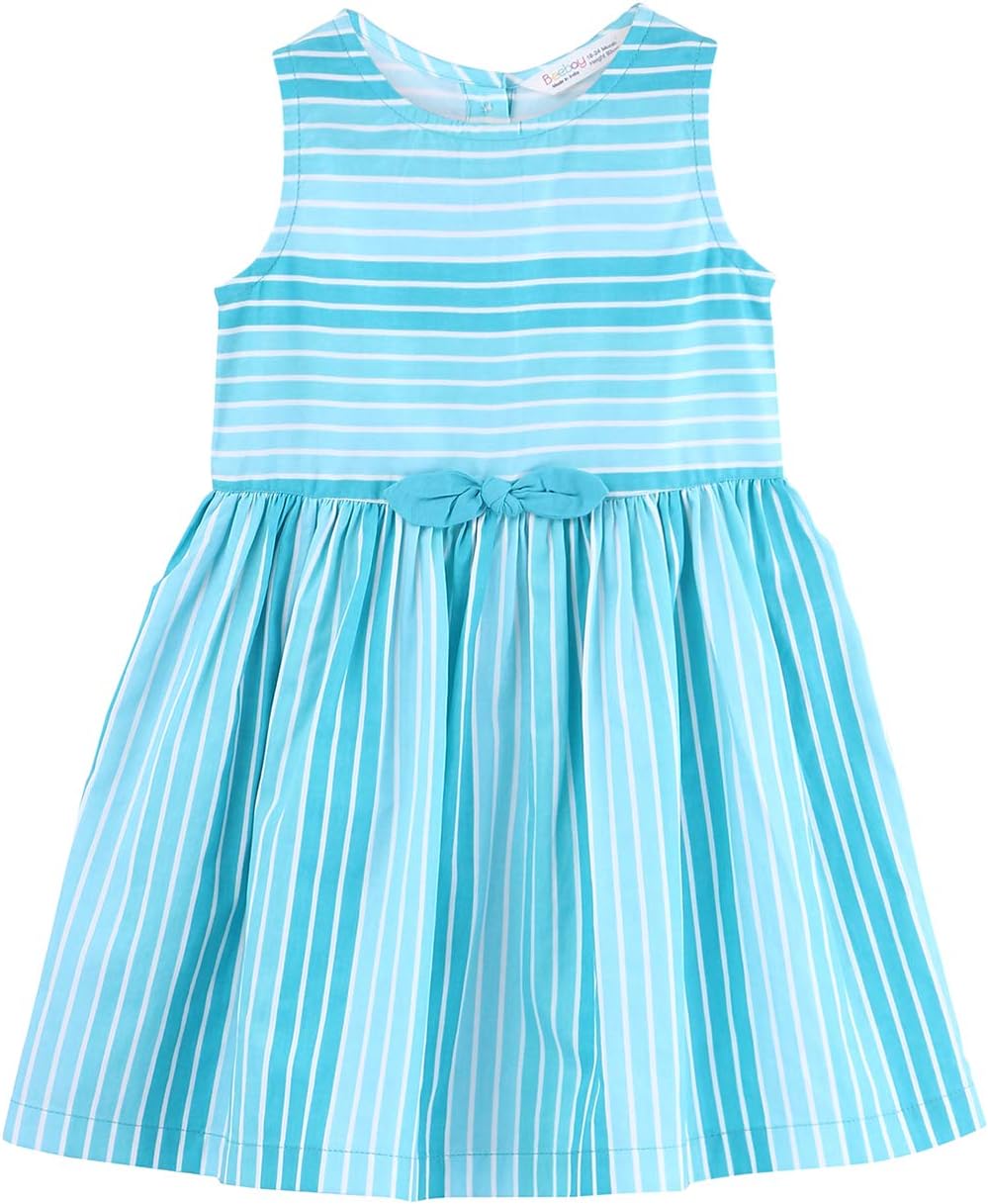Beebay Girl's Cotton A-Line Knee-Length Dress