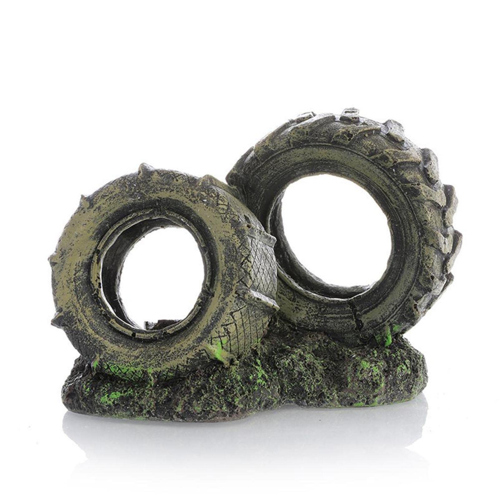 Aquariumdekoration, Harz-Wrack-Auto-Ornament, Fisch-Garnelen-Versteck, Höhle, Unterschlupf, kaputtes Fahrzeug, Haus, Aquarium, Landschaftsbau, 1 Stück, 05