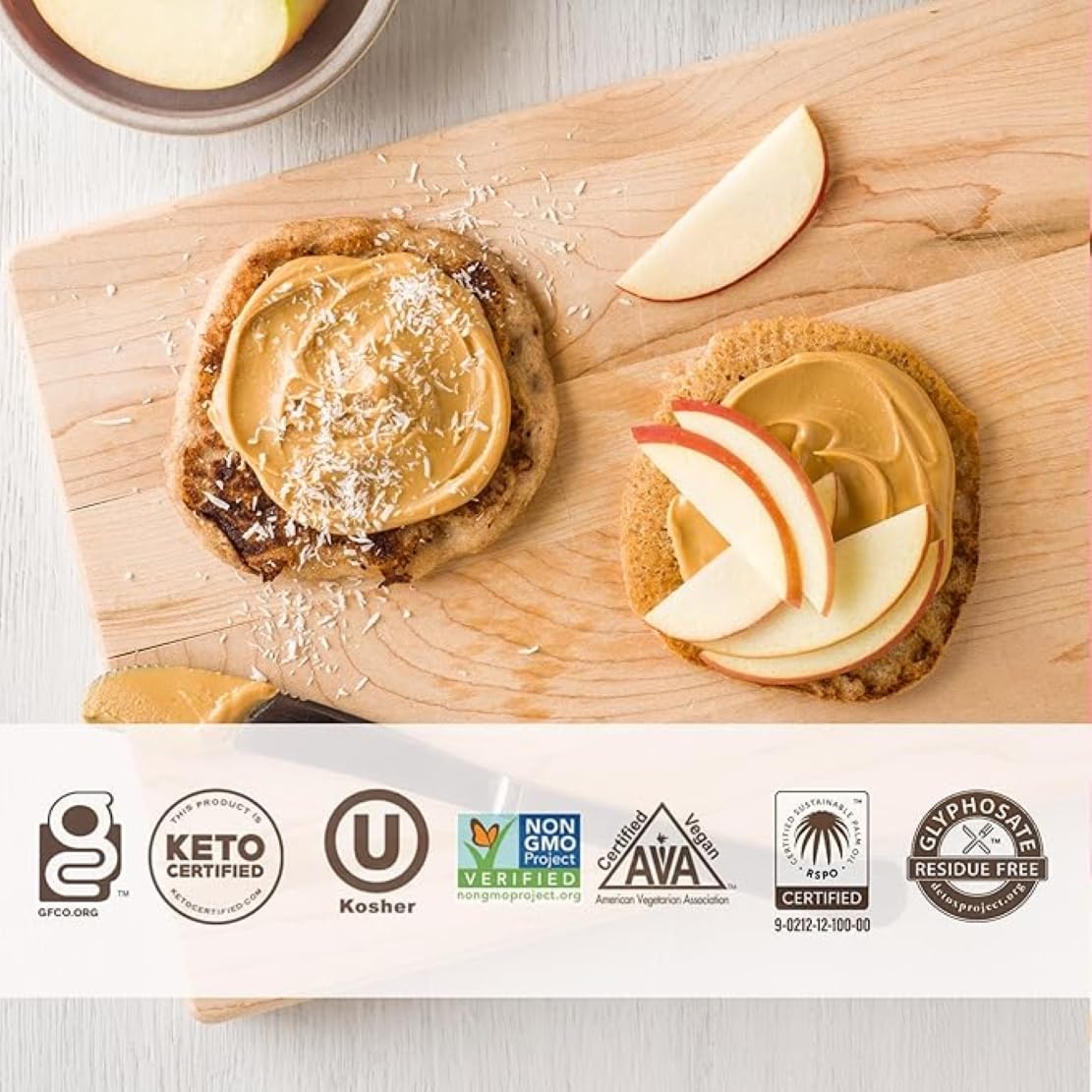 Barney Butter Peanut Butter, Smooth, 1 Gallon, Natural, No Stir, Non-GMO, Gluten Free, Keto, Vegan