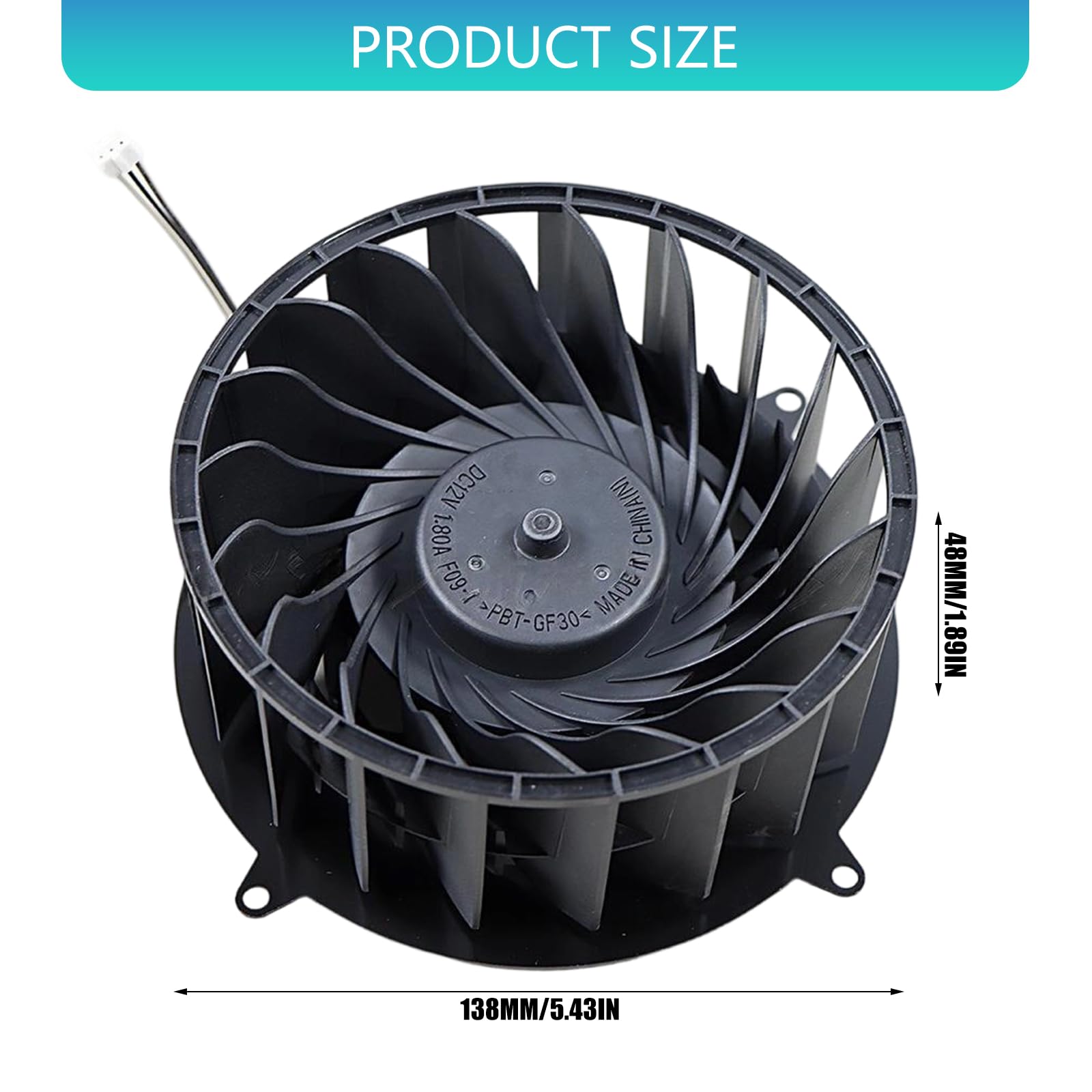 Ventola di raffreddamento interna di ricambio per operazioni silenziose di facile installazione per CFI-70XX CFI-7000 7021 con 19 efficiente dissipazione del calore