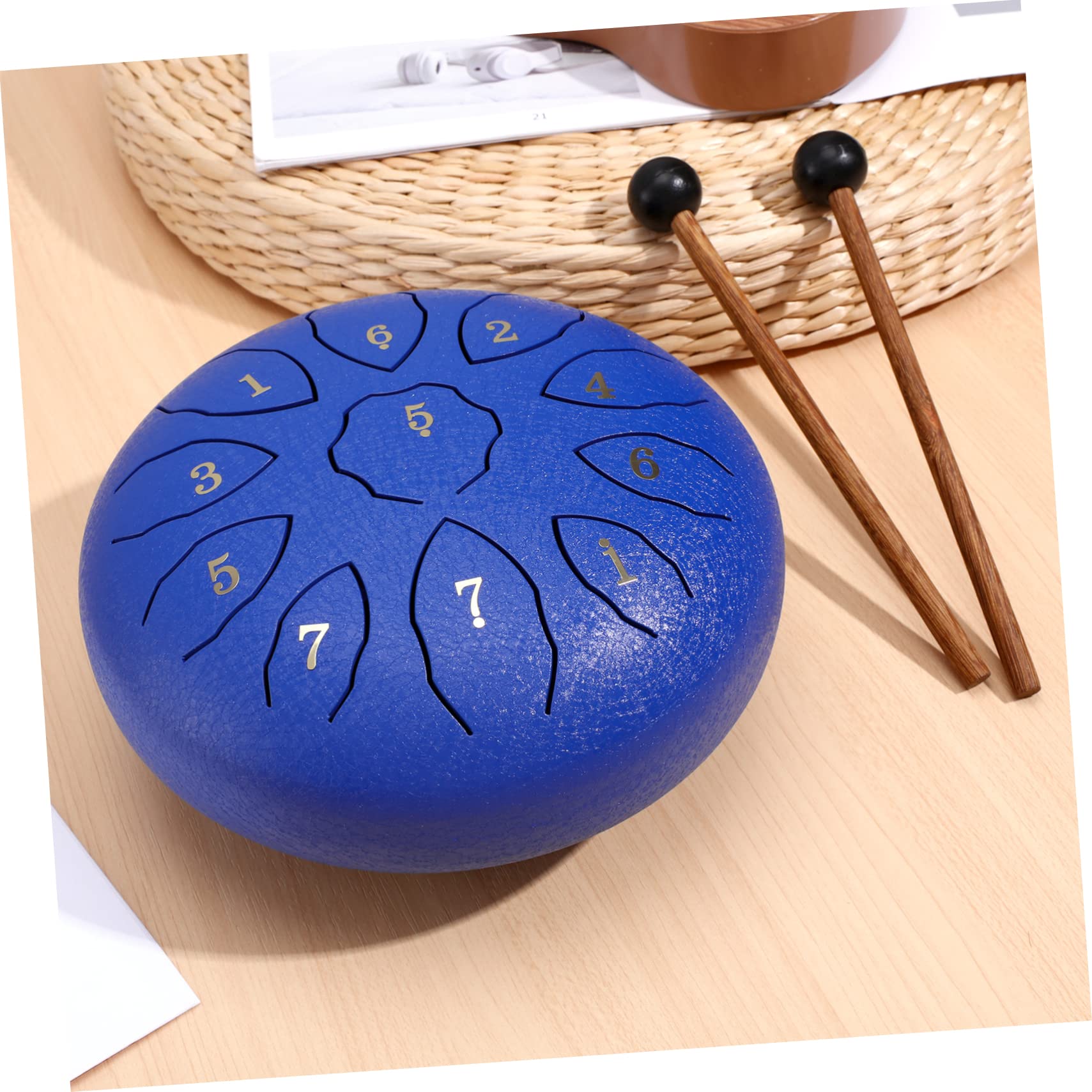 Instrumento de Percusión de 11 Notas con Baquetas y Cuaderno de Partituras para Niños