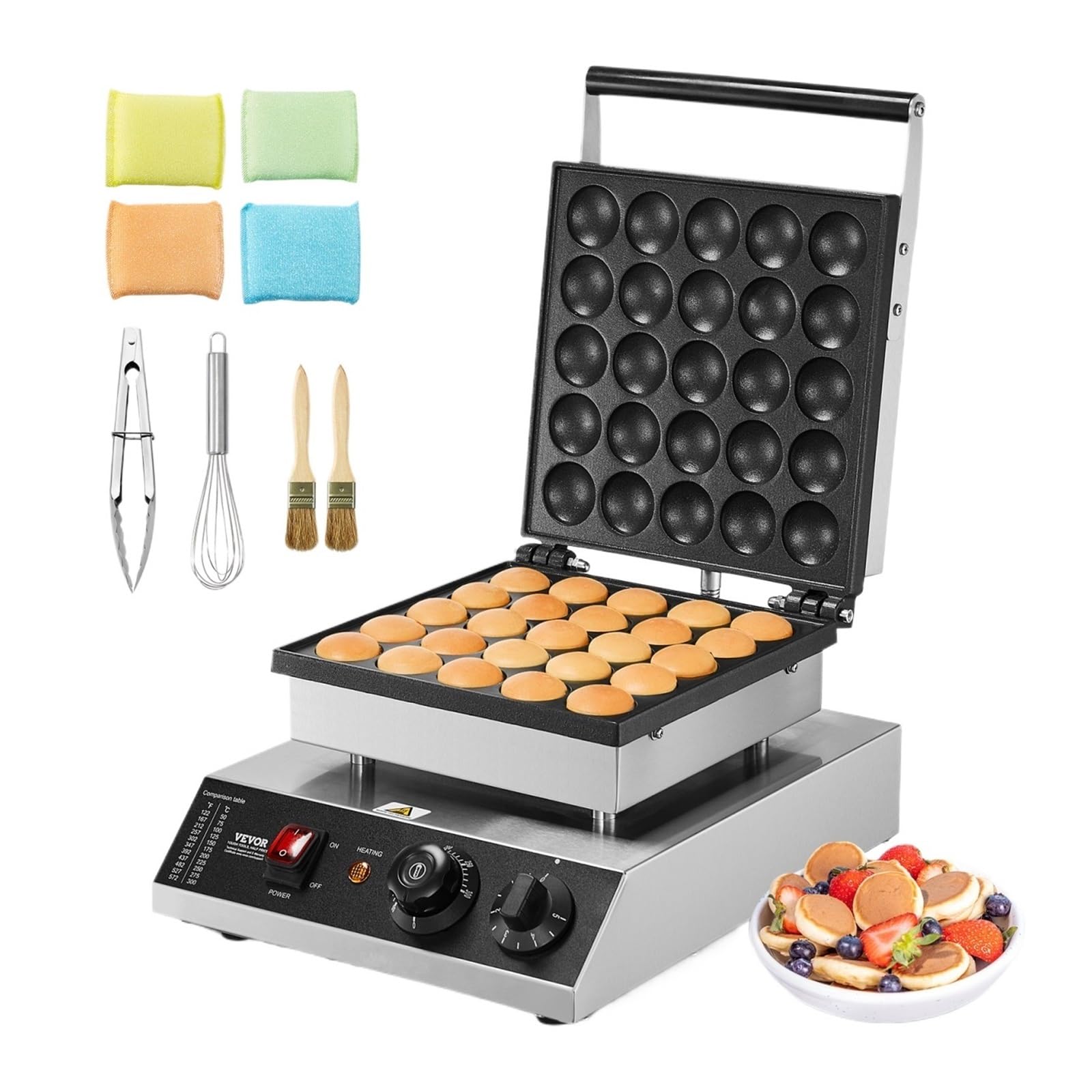 Máquina For Hacer Gofres Eléctrica, 25 Mini Holandesa For Tortitas, Dorayaki, Waffreras, Electrodomésticos De Cocina, Gaufriers For Aperitivos Una Experiencia Culinaria Sencilla Fluida