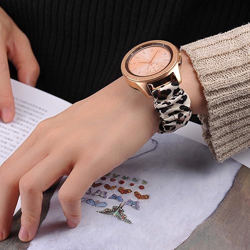 Miniatura 6 de TOYOUTHS 20mm Scrunchie Band Compatible with Samsung Galaxy Watch 7654FEActive 2 40mm 44mmWatch 6 Classic 4347mmWatch 5 Pro 45mmWatch 3 41mm