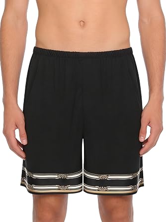 Aislor Mens Satiny Boxer Shorts Elastic Waistband Pajama Shorts Pjs Bottoms Nightwear Sleepwear