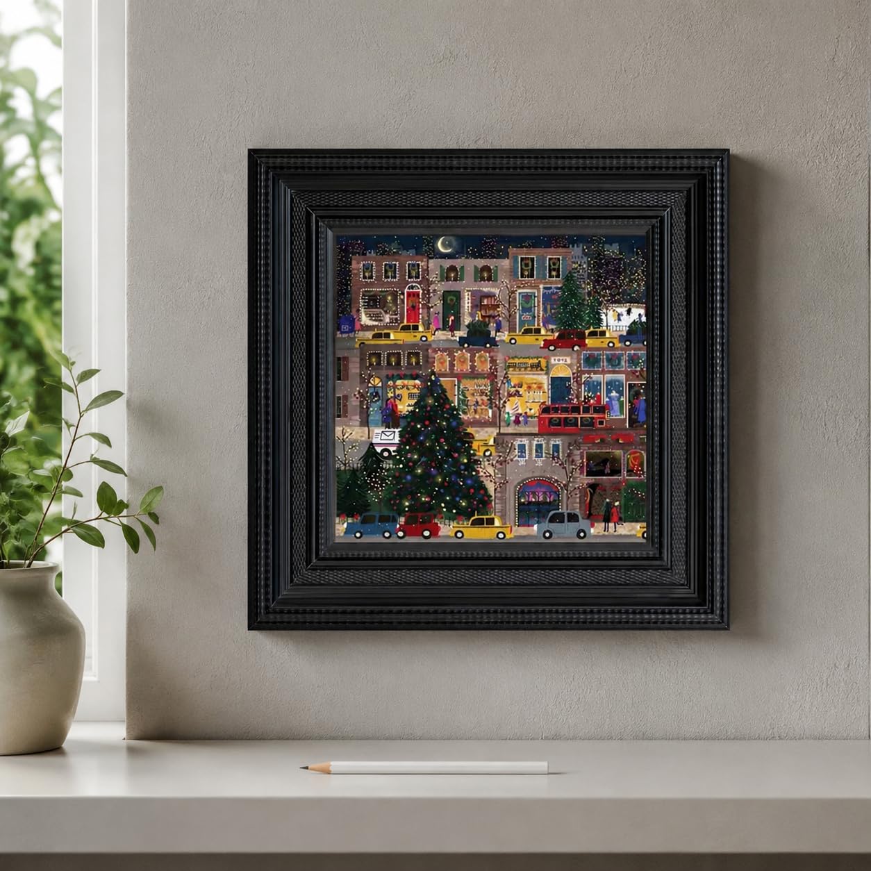 Puzzle-rahmen aus, Vintage-Kaffeebraun, 55 × 55 cm