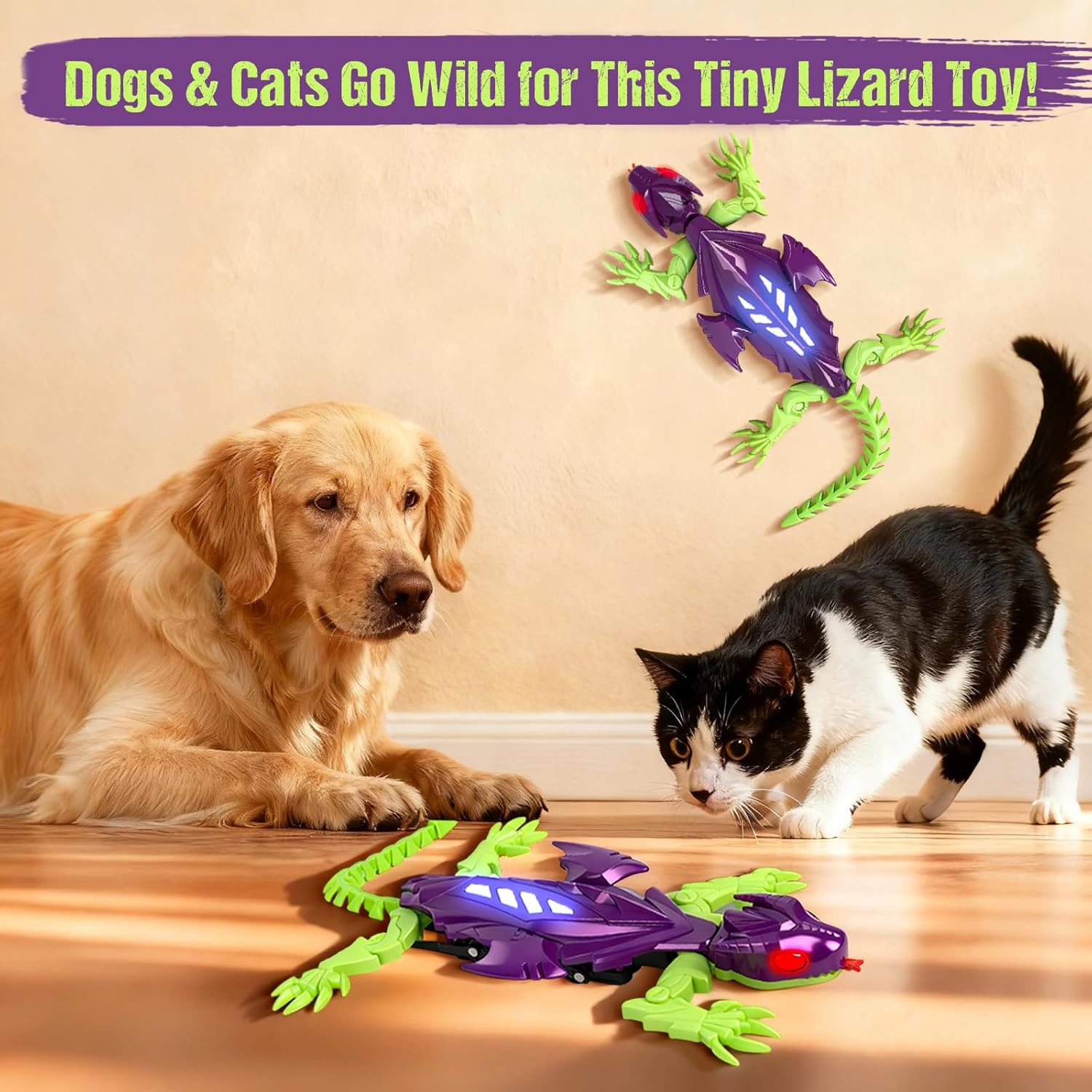 Winged Flying Wall Climbing Gecko - Interactive RC Wall Crawler Robot Lizard,Geckos RC Toys for Boys Girls Teens Ages 3+, Halloween Birthday Gifts Easter Basket Stuffers Stocking Stuffers