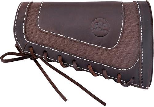 Miniatura 9 de Soporte de munición de cuero Buttstock para mejillas para 16 piezas .22, 22LR, 22MAG, 17 horas