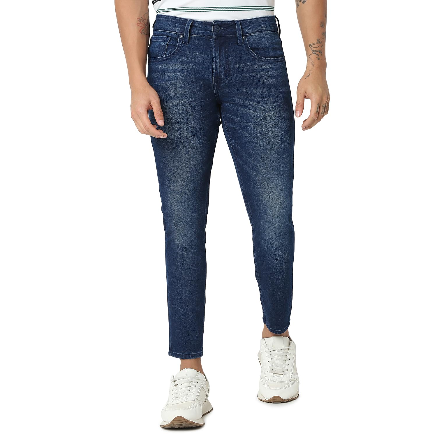 spykar Men's Slim Fit Mid Rise Jeans-picture-38
