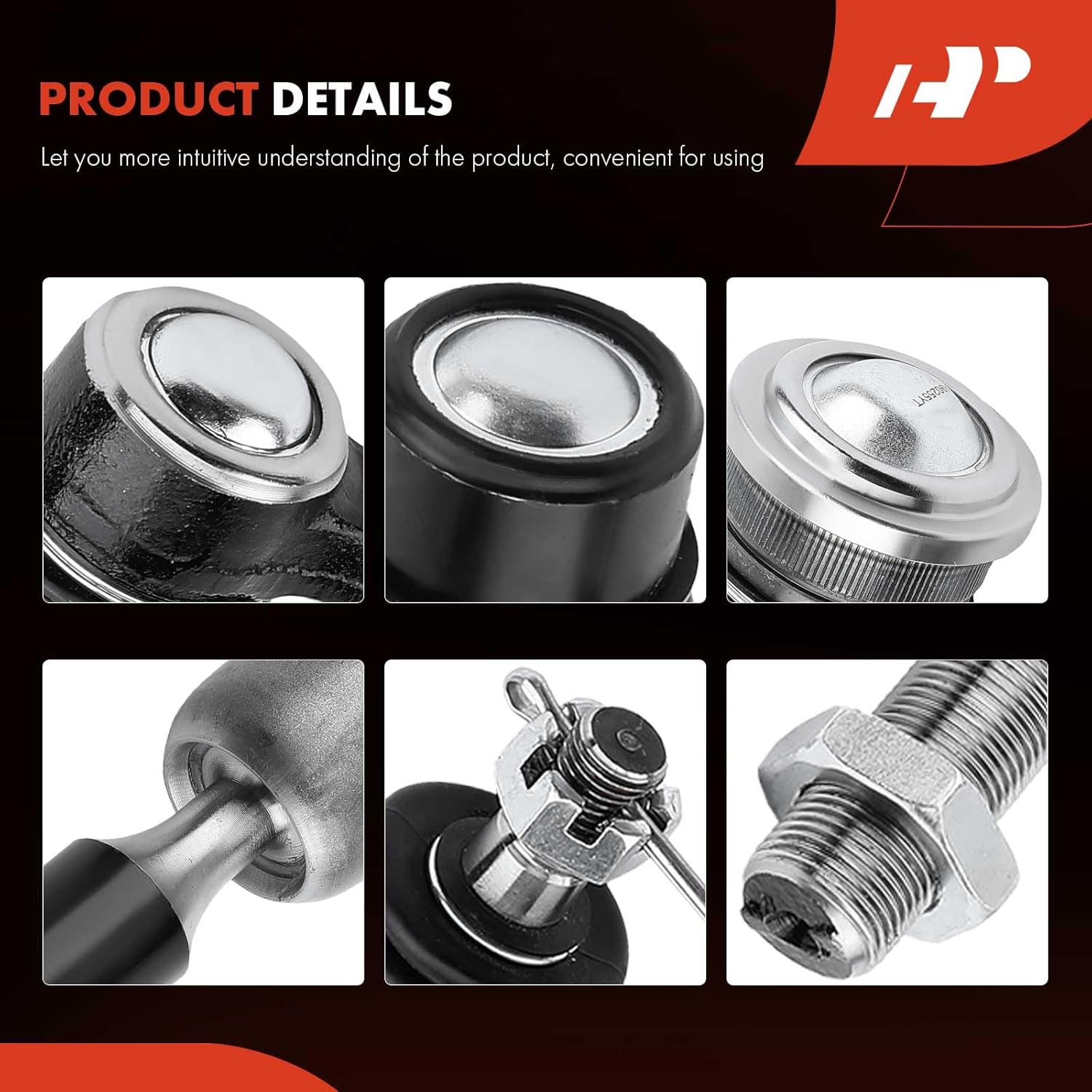 A-Premium 8Pcs Front Suspension Kit, Sway Bar Link Upper Ball Joint Inner Outer Tie Rod End, Compatible with Toyota 4Runner 1996 1997 1998 1999 2000 2001 2002