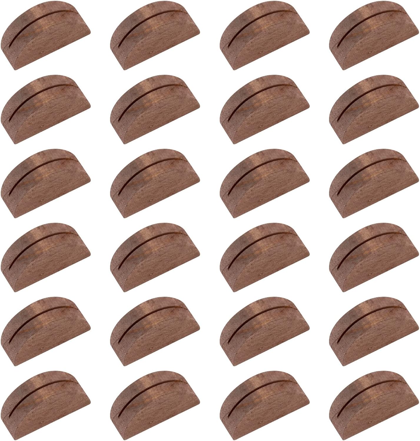 24 Pcs Wooden Table Number Wedding Table Name Holder Semicircular Design Table Name Holder Tables Numbers Stands for Party Office Tag Restaurant Placecard Holders for Table - Image 7