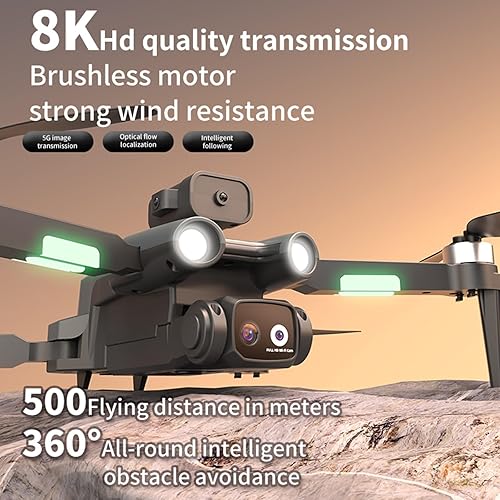 Miniatura 2 de Drone with Camera for Adults Kids, Brushless Motor Drone with 1080p Camera 2.4g Wifi Fpv Rc Quadcopter Drone with Headless Mode Altitude Hold &