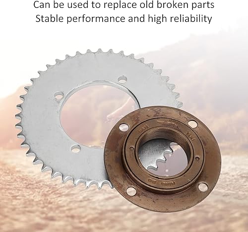 Miniatura 2 de Rueda libre de una sola velocidad,Rueda libre sin dientes de 4 agujeros,Kit de piñón de cadena trasera T8F 44T para accesorio de repuesto de