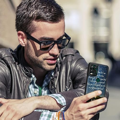 Miniatura 4 de FUYOCWE Funda para Motorola MOTO G Stylus 5G 2021 con tarjetero, versículo bíblico Isaías 41:10, piel sintética, ranura para tarjetas, para mujeres