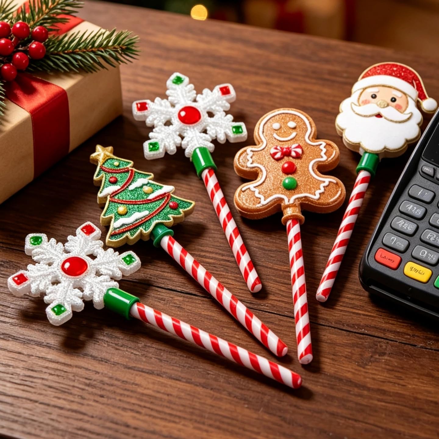 Christmas Tap Wand Credit Card NFC Tap to Pay Wand – 10 Designs Festivi