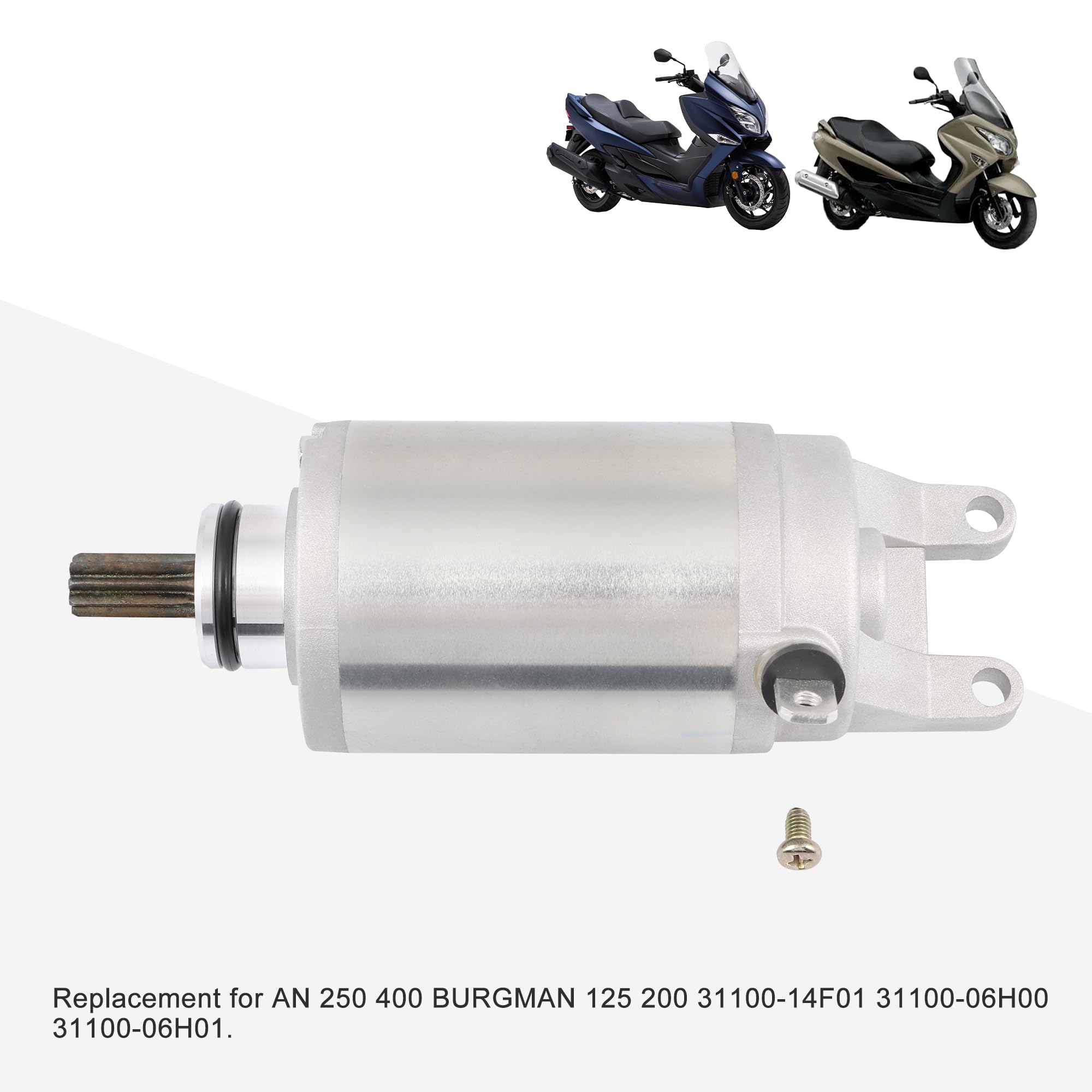 GOOFIT 9T CW Motorini Di Avviamento Sostituzione Per AN 250 400 BURGMAN 125 200 31100-14F01 31100-06H00 31100-06H01