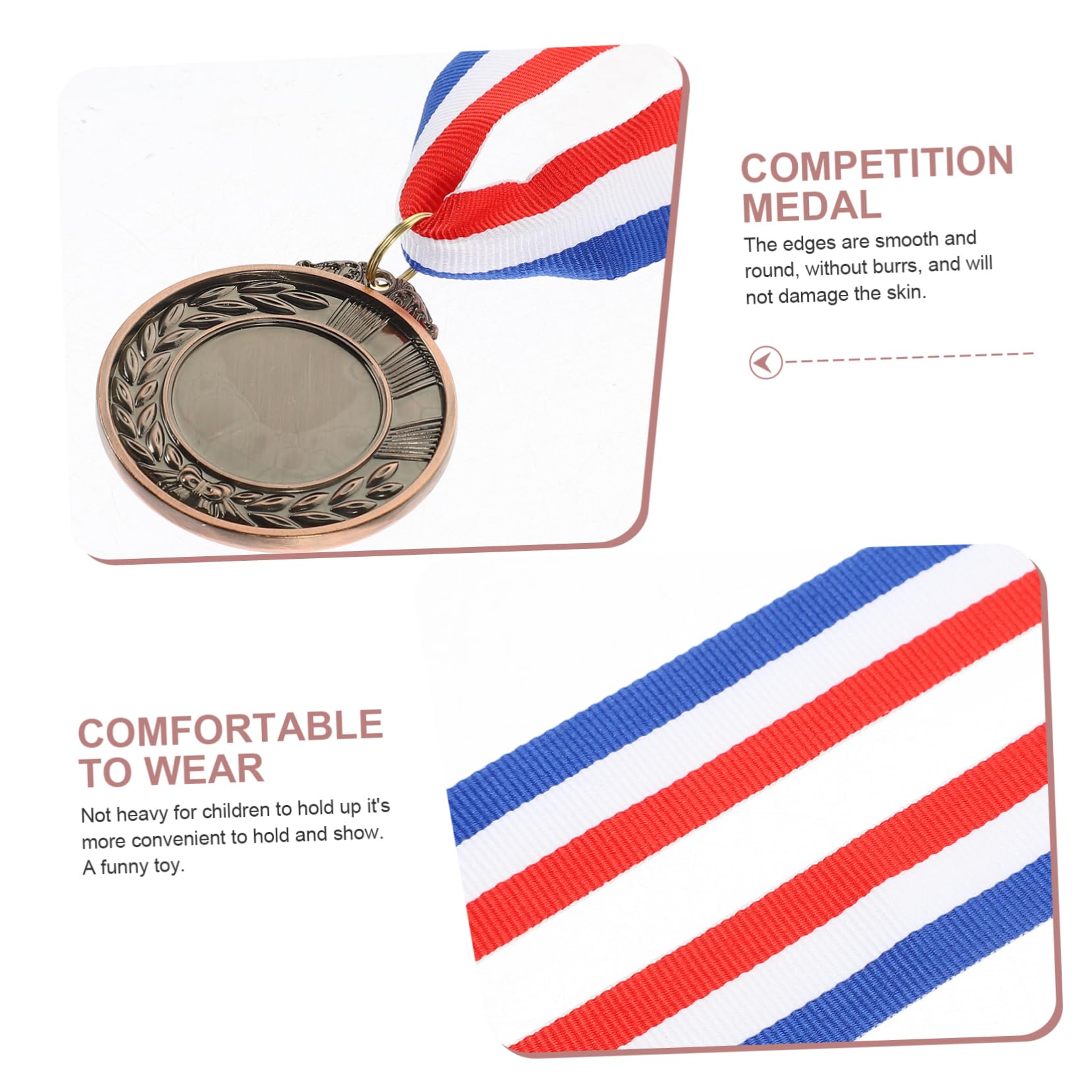 Medallas de Metal 24 Piezas para Premios en Competiciones Escolares