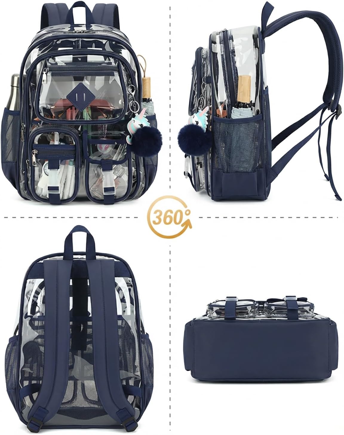Clear Backpack Heavy Duty Girls Boys