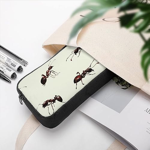 Miniatura 5 de Estuche para lápices de hormigas realistas, bolsa de lápices duradera de gran capacidad para guardar bolígrafos